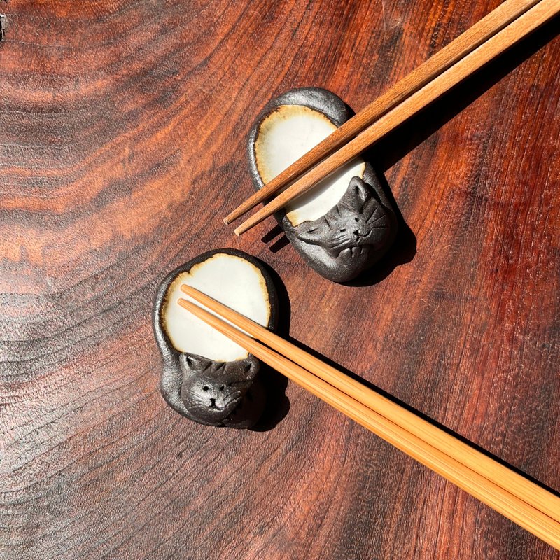 左思与右想 / 筷架 / 陶 / 2入组 - 筷子/筷架 - 陶 白色