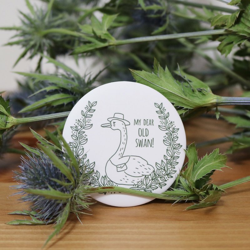 我的老天鹅 随身小圆镜 (直径58mm) - 彩妆刷具/镜子/梳子 - 塑料 