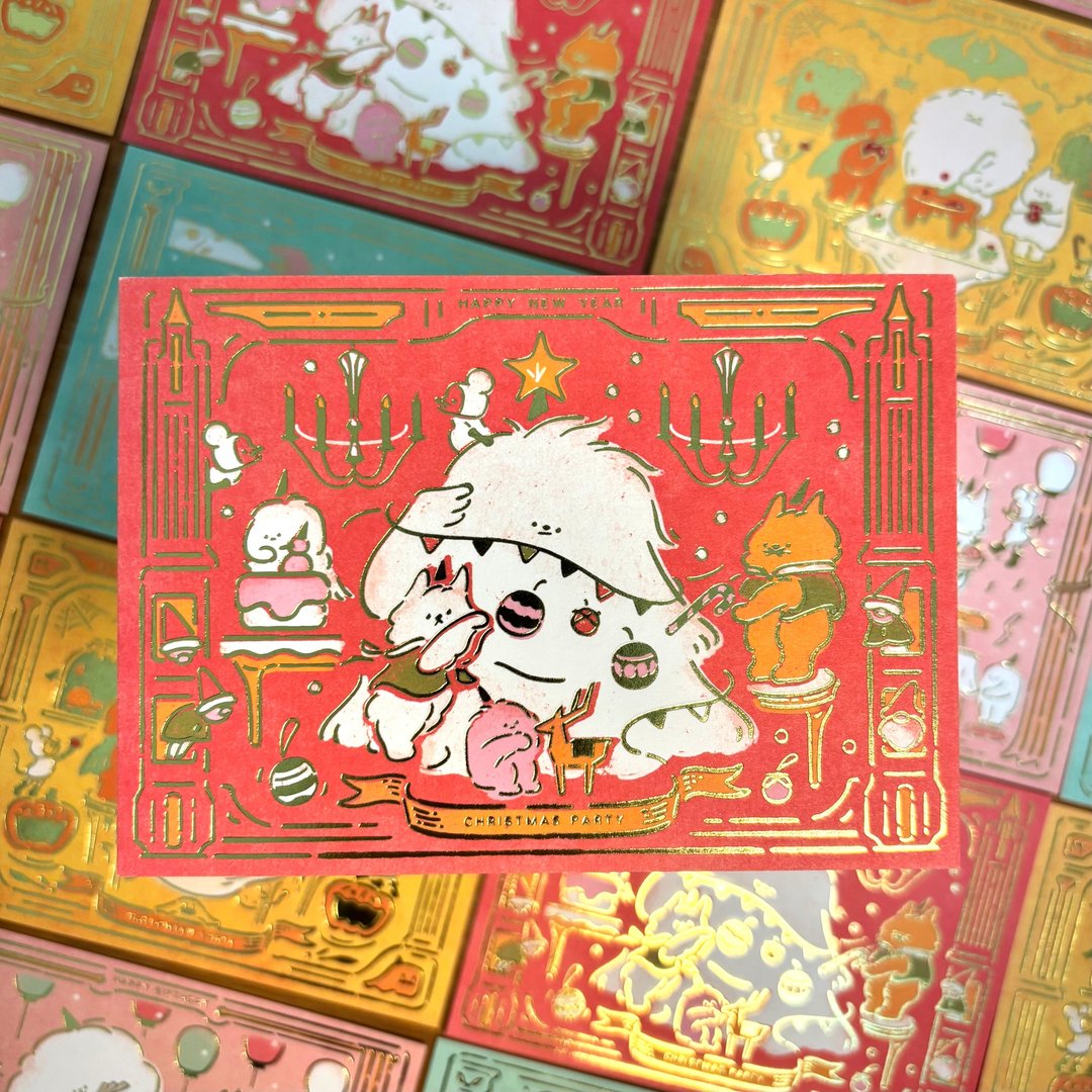 postcard-问候卡 - 圣诞节 - 卡片/明信片 - 纸 