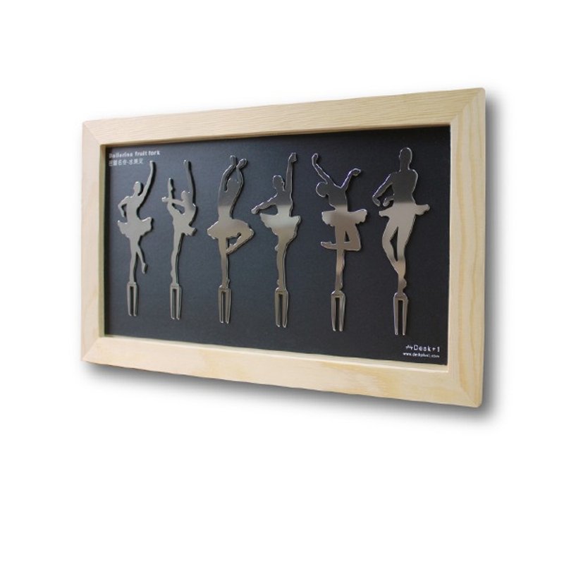 【Desk+1】芭蕾名伶水果叉 - 精装版 (六入组) - 餐刀/叉/匙组合 - 其他金属 灰色
