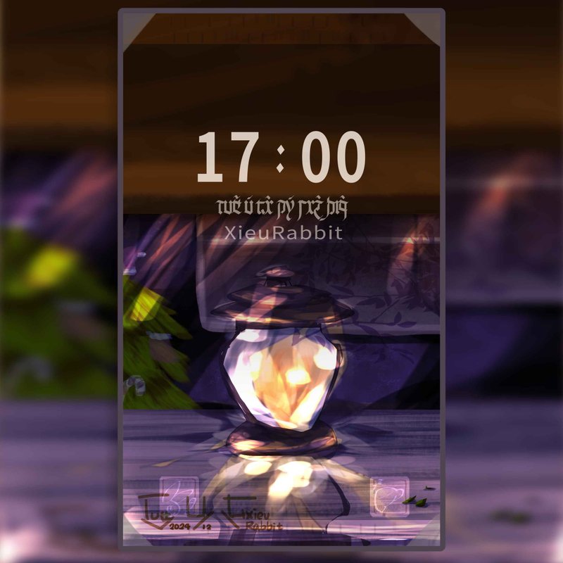 物品插画-提灯亮光 白天与夜晚 个人化手机壁纸【电子档】 - 电脑手机桌布/贴图/App 图示 - 其他材质 