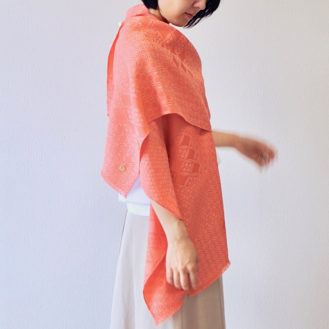 filtango stole auspicious pattern KISSHO PLUMPINK - 丝巾 - 丝．绢 粉红色