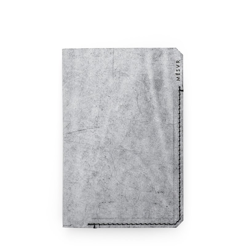 雪蜡 │ Snow WAX │ 真皮 护照套 意大利 植鞣 擦蜡 礼物 - 护照夹/护照套 - 真皮 灰色