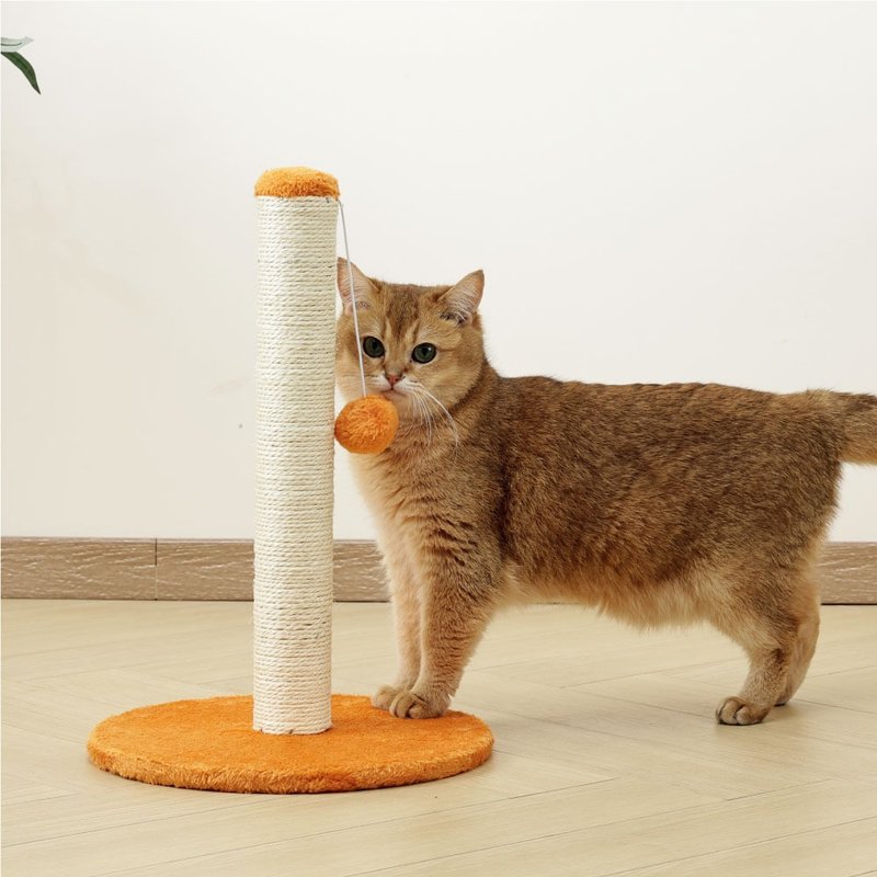 【MPETS】给猫咪纾压、拨抓! 基本款猫爬树-绒球款(四色) - 抓板/跳台 - 其他材质 多色