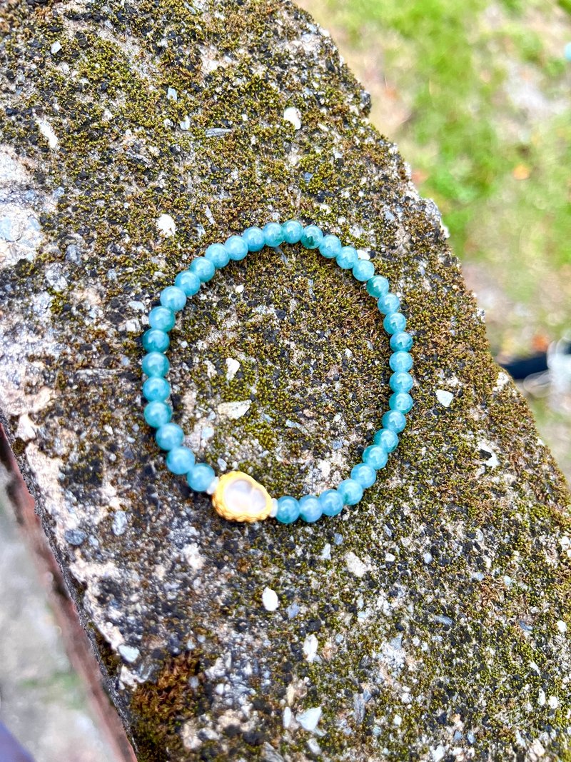 危地马拉 天然原矿A货玉 冰糯种烟紫翡翠小米珠纯银水沫玉葫芦设 - 项链 - 玉石 绿色