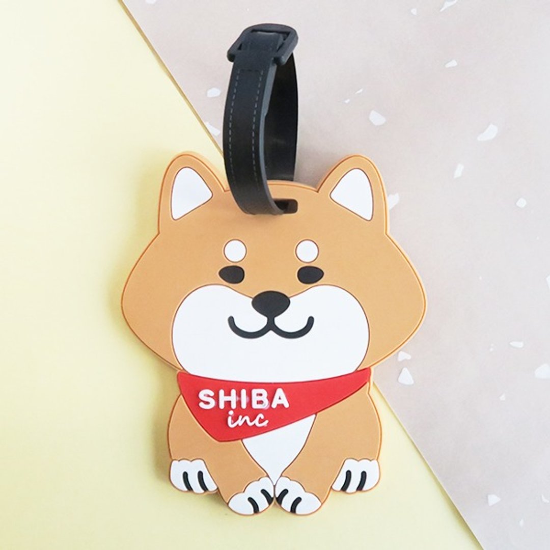 SHIBAINC 软胶行李牌, 柴犬, 柴 行李牌, 行李吊牌, 行李标签 - 行李吊牌 - 塑料 