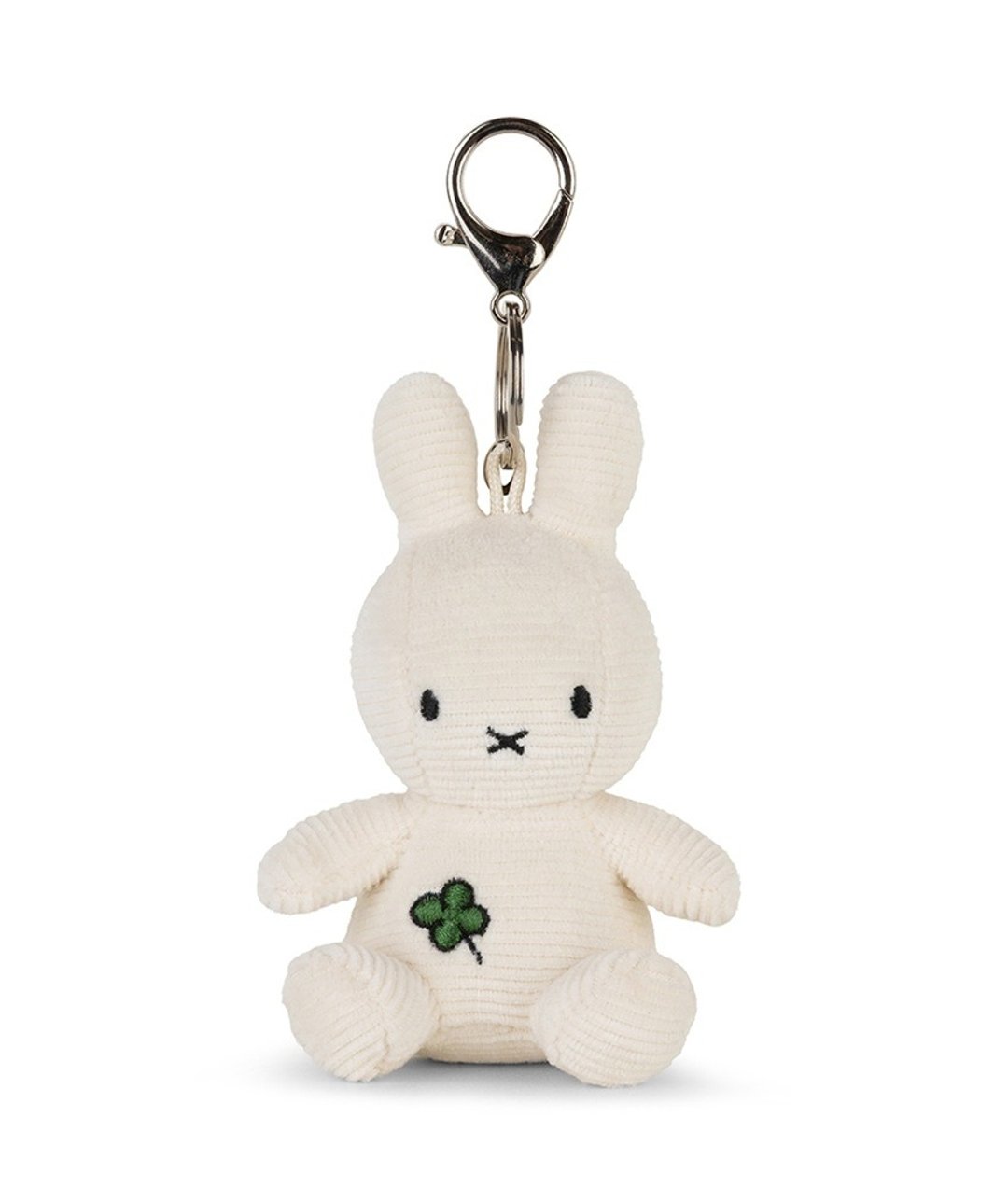 荷兰 Bon Ton Toys | Miffy 米飞兔 钥匙圈 绿色幸运草 10cm - 钥匙链/钥匙包 - 其他材质 白色