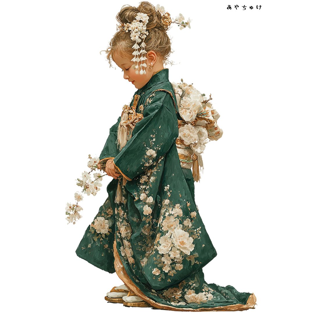 【12月新品4】07-114-0217 人物贴纸 和服复古 - 贴纸 - 纸 