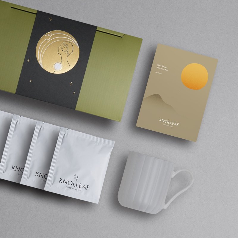 【中秋礼盒】手工玻璃品茶杯+鹿谷蜜香红茶 母亲节礼物 热销破千 - 茶具/茶杯 - 玻璃 绿色