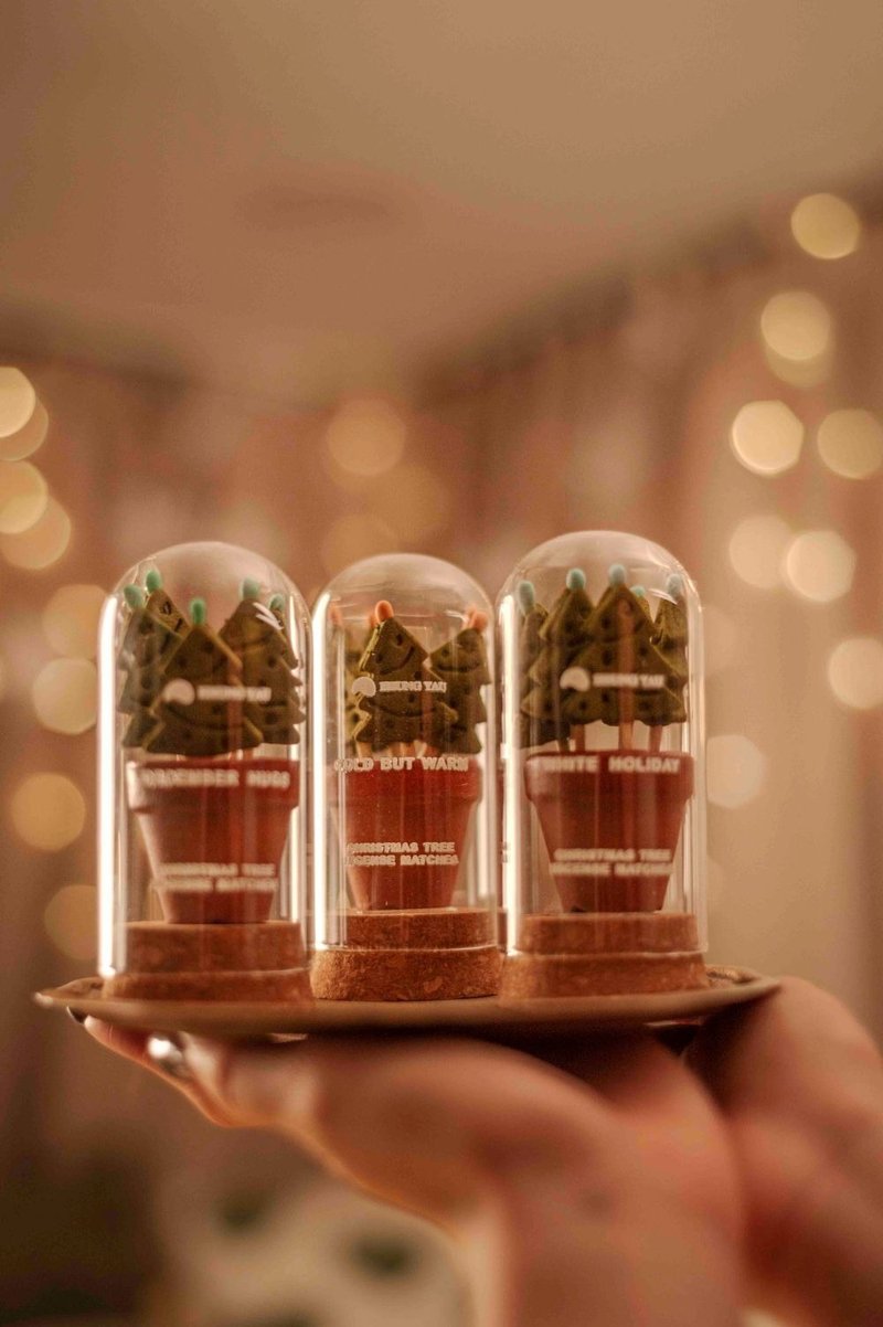 【2025冬日礼品系列】圣诞火柴香 - 香薰/精油/线香 - 木头 卡其色