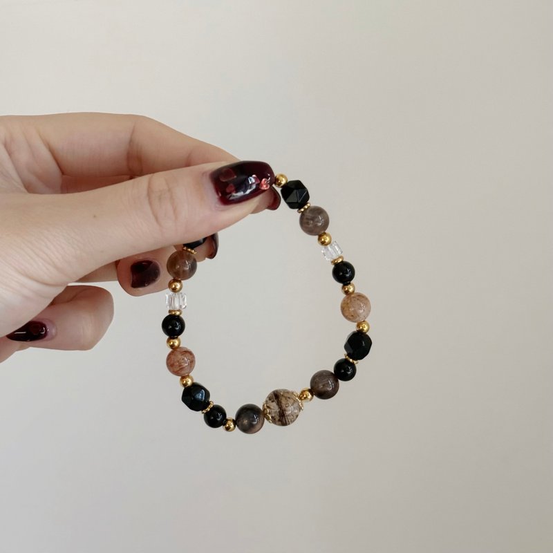 Mimis设计款 暮影灿金  胎毛水晶手链 - 婴儿饰品 - 水晶 