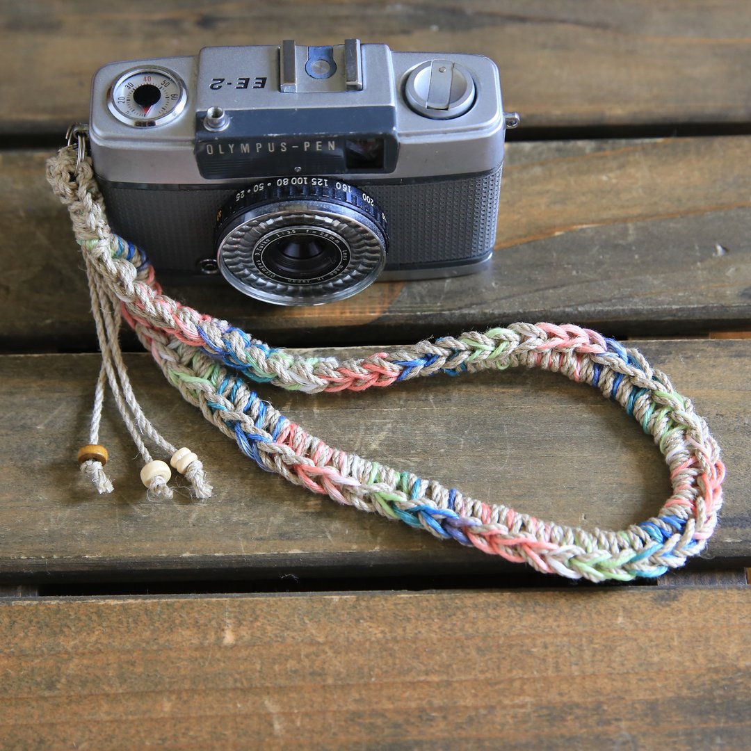 Last one/Finished product/Limited color hemp hand camera strap #15 - 相机背带/脚架 - 棉．麻 多色