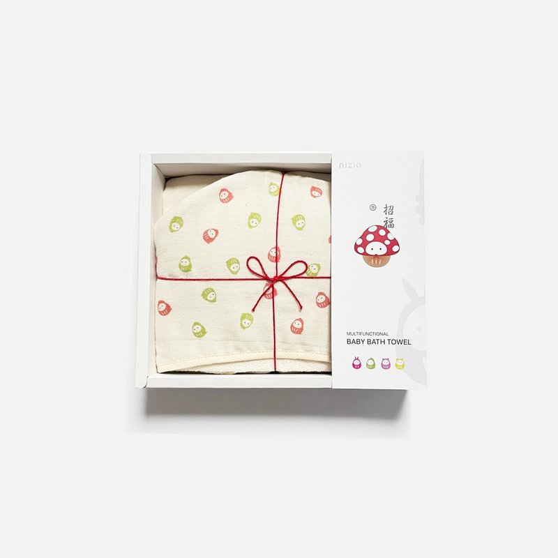 Nizio招福小飞成长浴巾--G龙 - 满月礼盒 - 棉．麻 