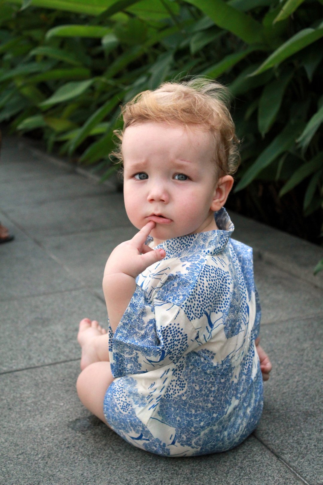 Japanese Cotton Baby Kimono Bodysuit Jumper Romper (6-12 months - Size S) - 其他 - 棉 黄色