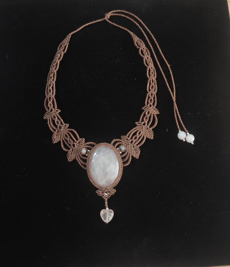 粉晶项链 - 项链 - 水晶 粉红色