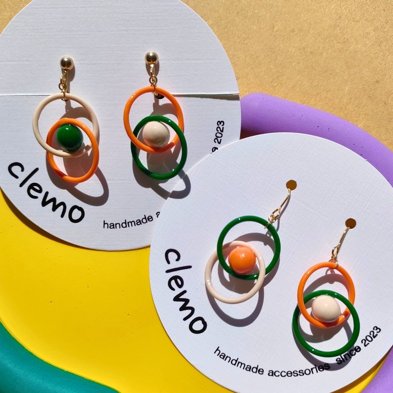 圆圆蔬菜【耳环/耳夹】 - 耳环/耳夹 - 其他材质 多色
