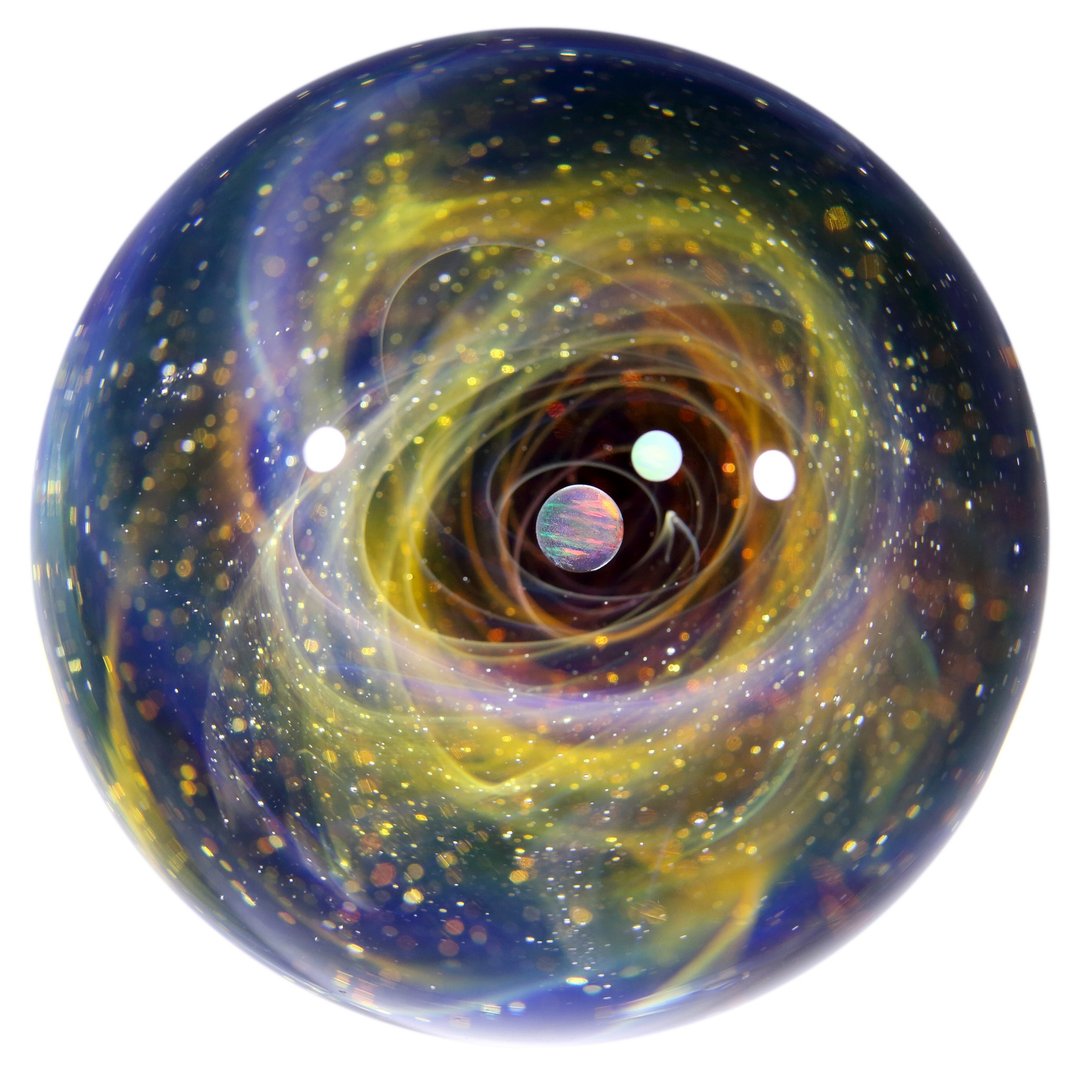 58mm 宇宙玻璃球摆设 no.M281 - 摆饰 - 玻璃 咖啡色