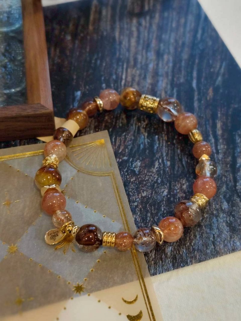 定制化水晶矿石手链  被爱包围的勇气水晶手链 - 手链/手环 - 水晶 