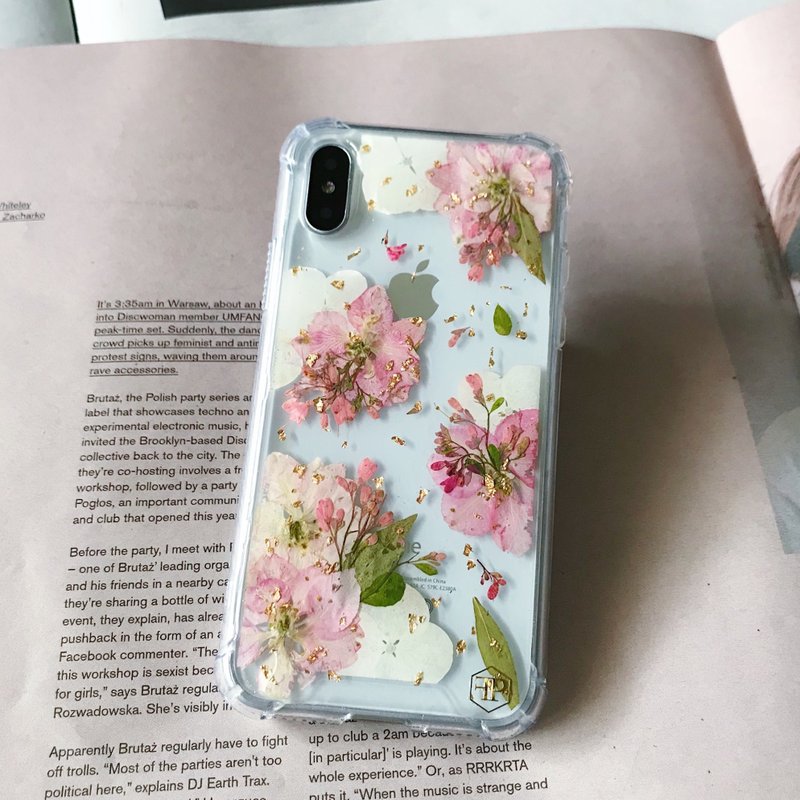 春花秋月 - 手机壳/手机套 - 植物．花 粉红色