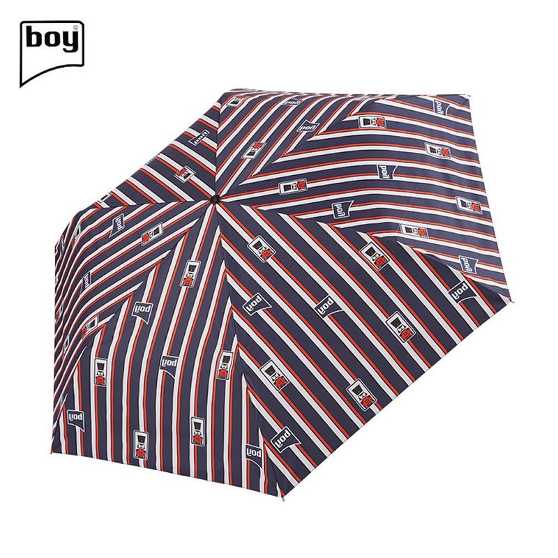 boy 轻版遮光版防晒伞(无按钮设计) - BY3106 胡桃夹子 - 雨伞/雨衣 - 其他材质 粉红色