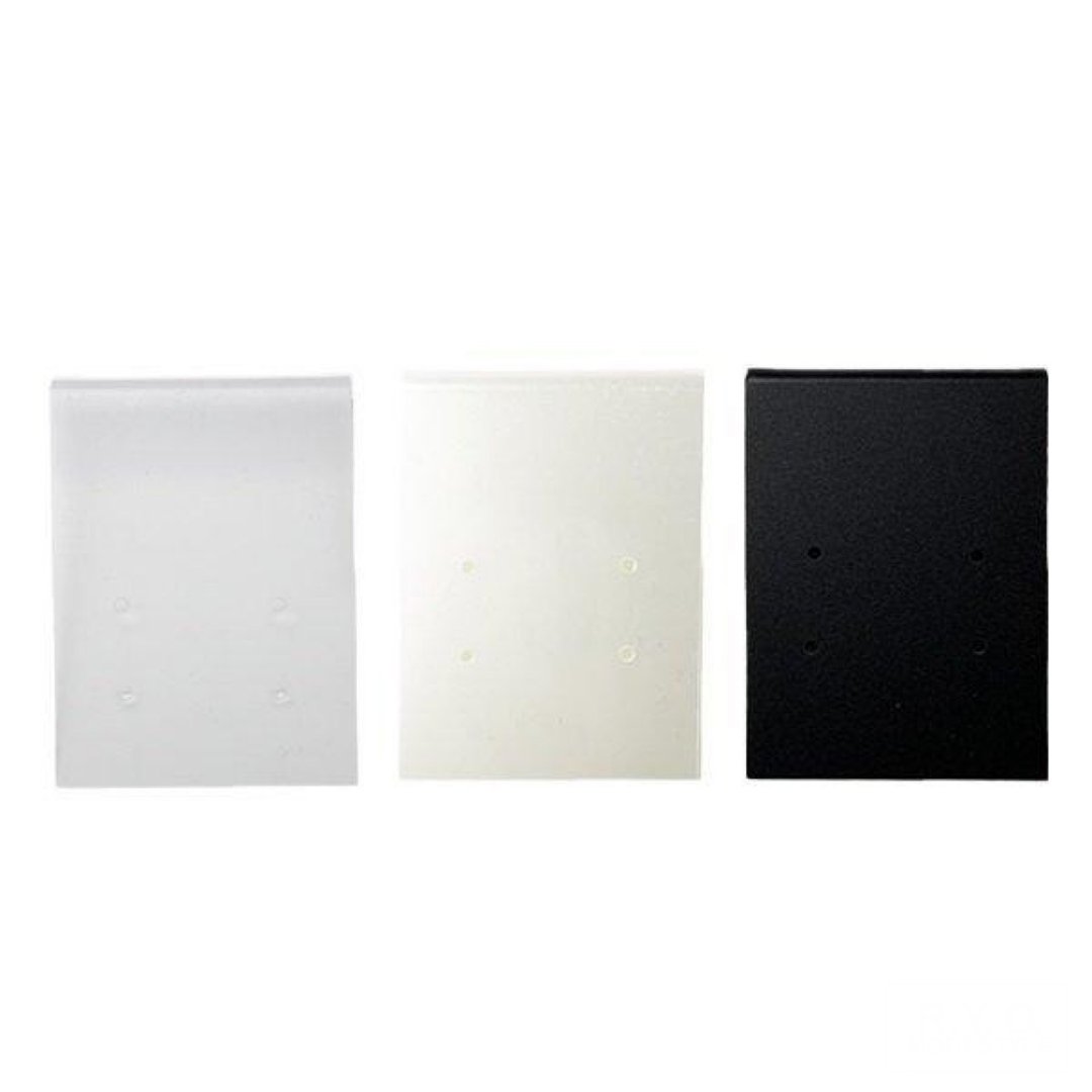 Earring mount 100 pieces OEM available 3color - 收纳用品 - 塑料 黑色