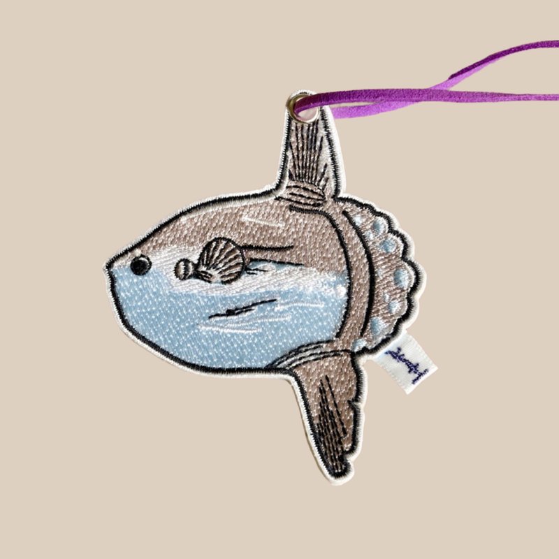 曼波鱼行李吊牌/可定制姓名 - 行李吊牌 - 绣线 