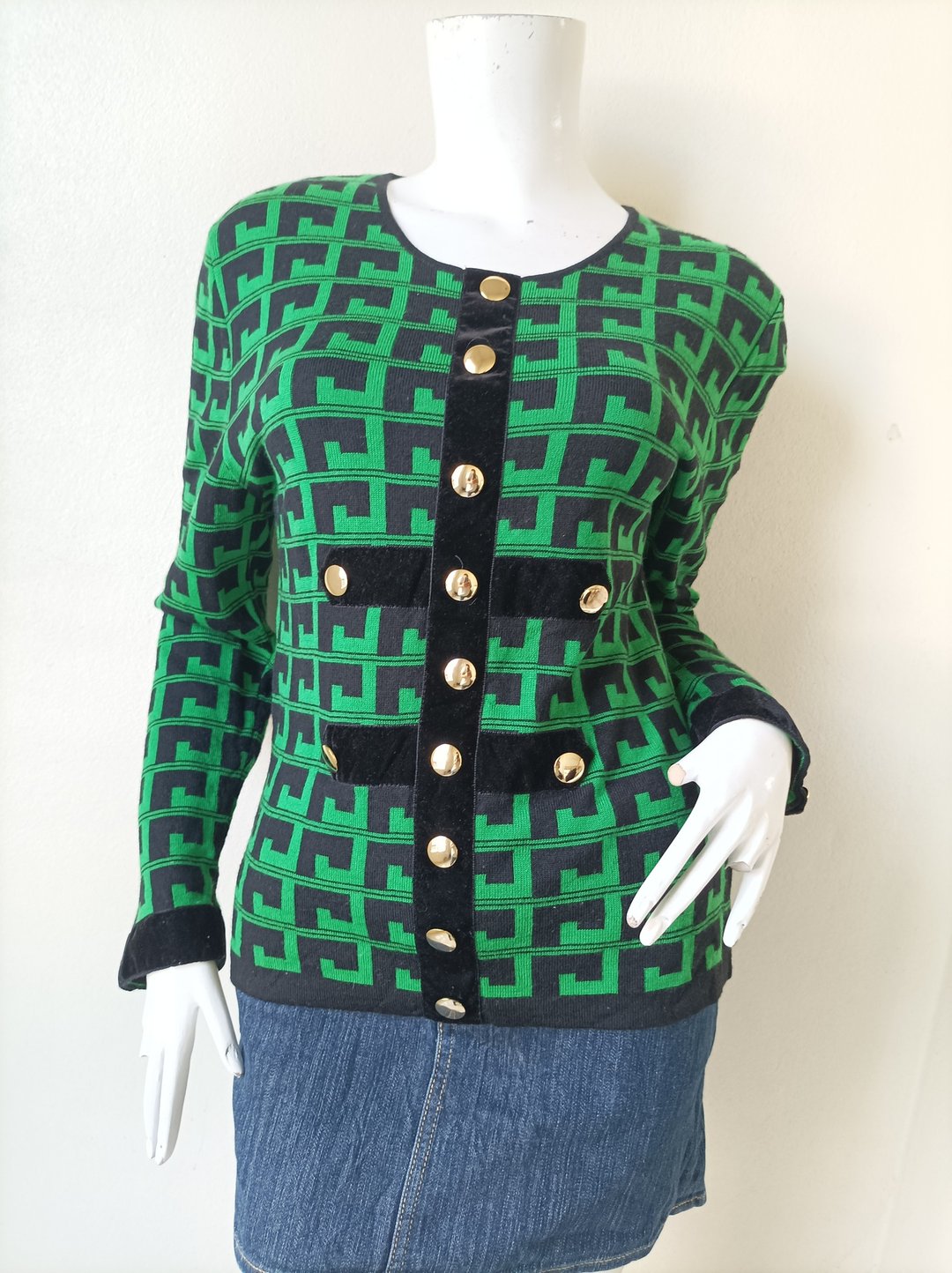 Vintage Rocco Barocco Sweater/Top. Casual Style - 女装针织衫/毛衣 - 羊毛 