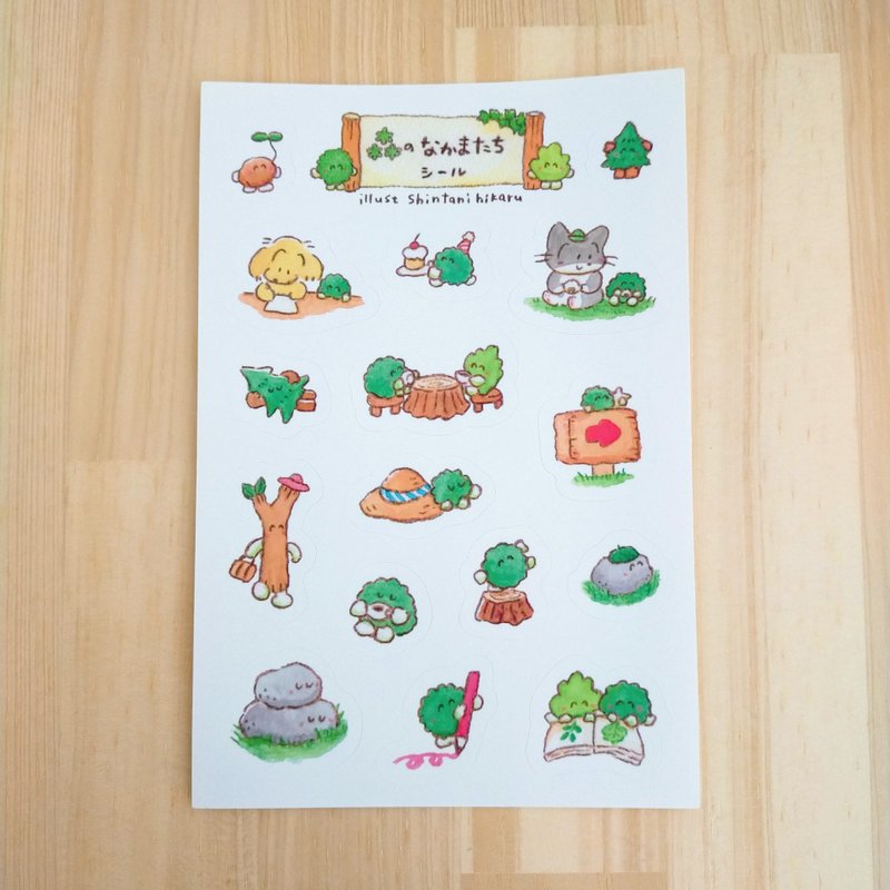 贴纸 森林里的伙伴们 - 贴纸 - 其他材质 