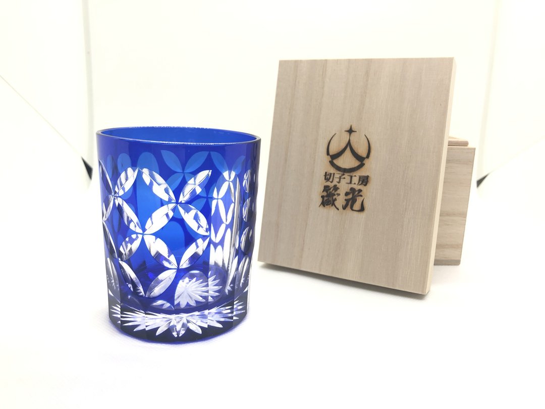 Maru and Cloisonne Rock Glass - 玻璃杯 - 玻璃 蓝色