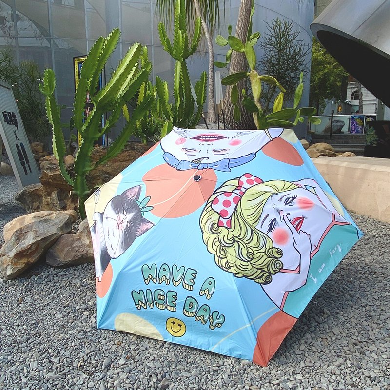 // 超轻量 // Have a nice day 自动伞 雨伞 遮阳伞 - 雨伞/雨衣 - 防水材质 蓝色