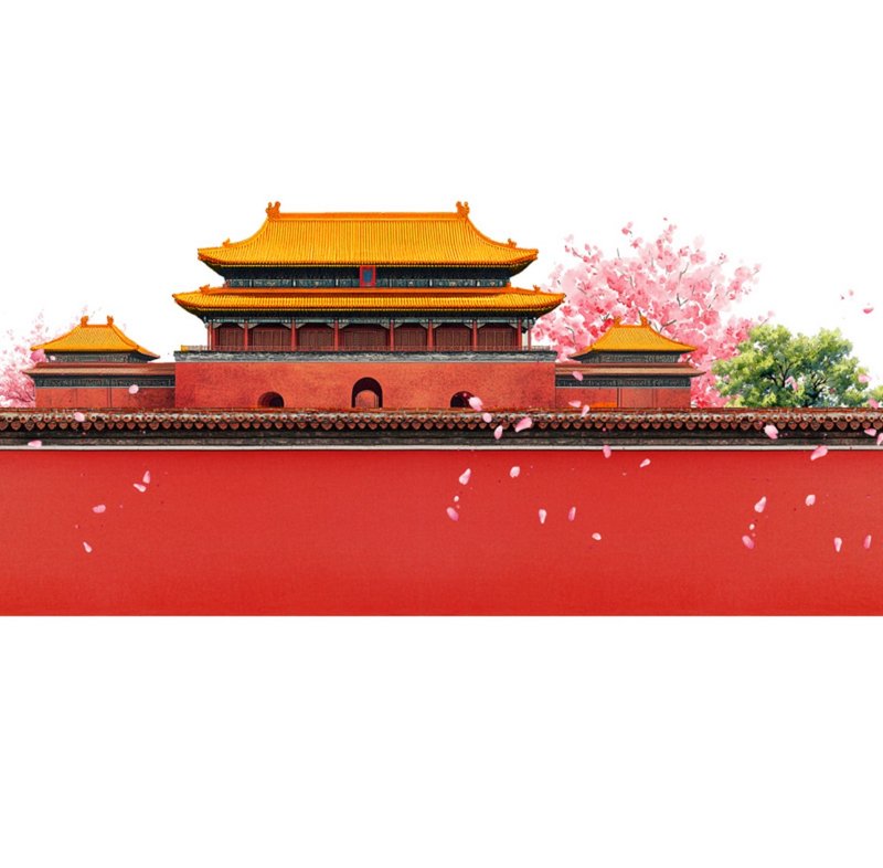 宫锁红墙 PET 纸胶带 - 纸胶带 - 其他材质 多色