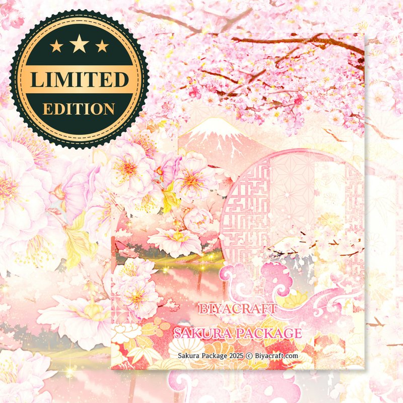 樱花套餐 – 5月前限量发售 - 贴纸 - 纸 粉红色