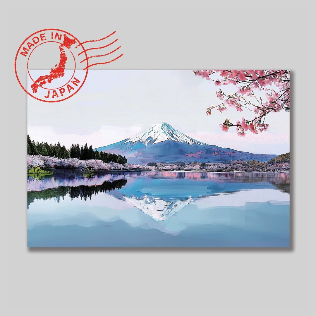 日本风景明信片・富士山・日本制造・送礼、书写、装饰 - 卡片/明信片 - 纸 