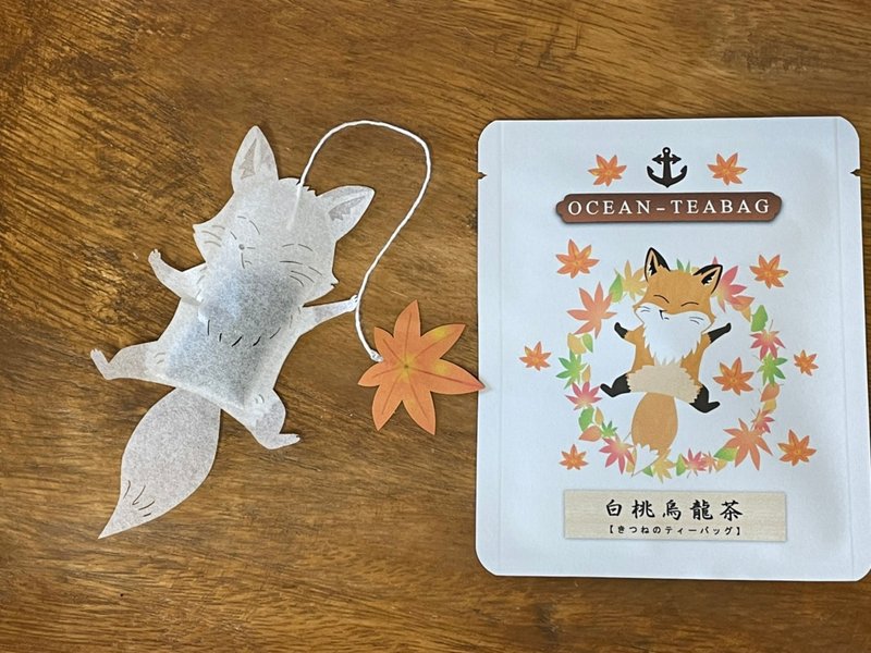狐狸精茶包 - 4包白桃乌龙茶 - 茶 - 纸 橘色