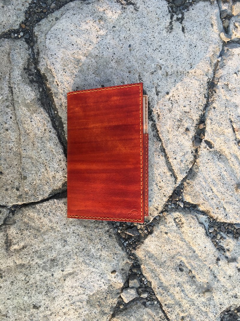 Simple │护照套_浅茶木纹 - 护照夹/护照套 - 真皮 