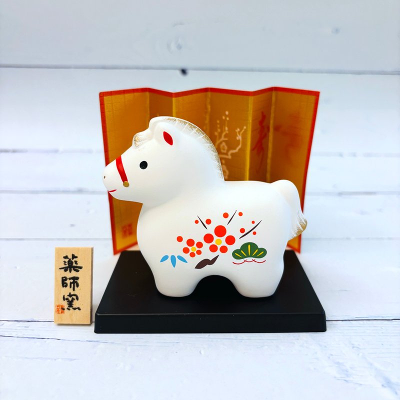 锦彩招福马-松竹梅-生肖吉祥物(马年) 开运 送礼 交换礼物 - 玩偶/公仔 - 陶 
