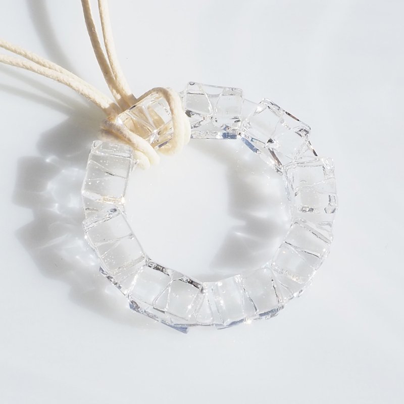 玻璃戒指（戒指[透明]）项链[订制] - 项链 - 玻璃 透明