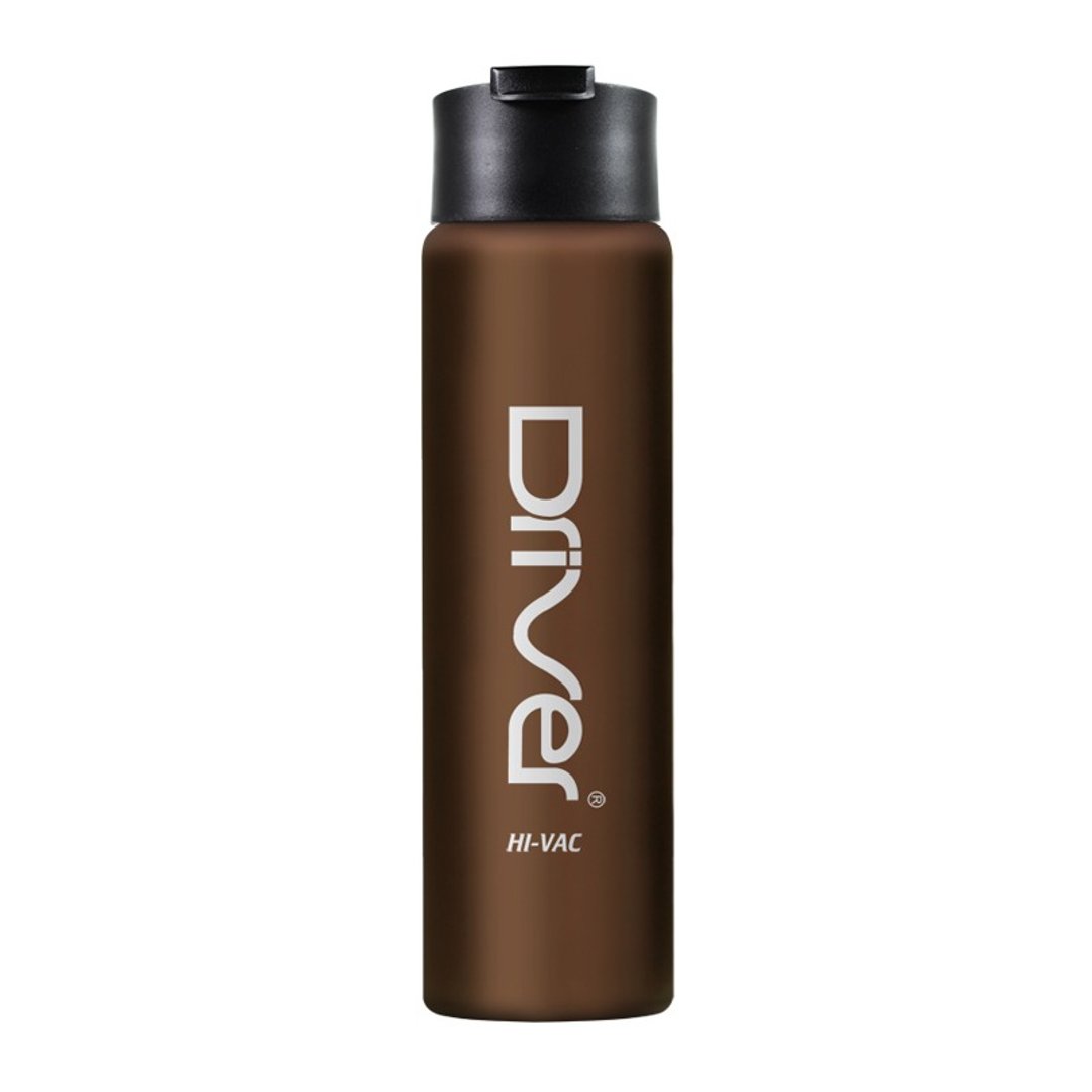 (附赠2款杯盖)--Driver 冷热随行保冰杯 750ml (亚咖) - 茶具/茶杯 - 其他金属 咖啡色
