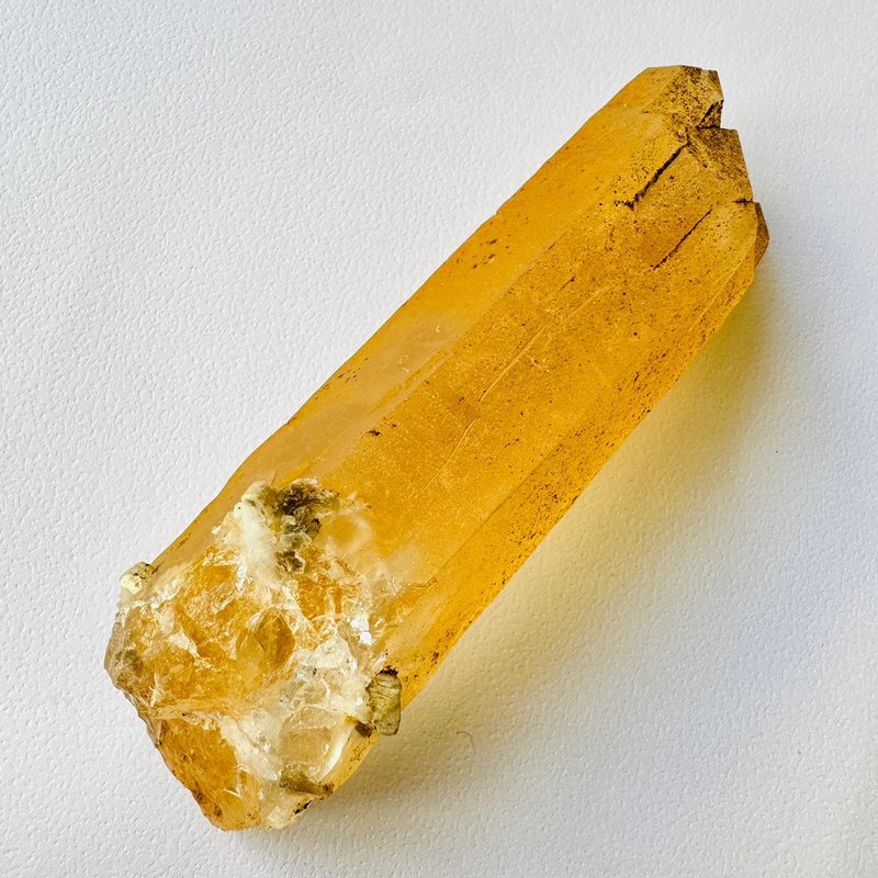 黄金喜马拉雅山水晶7 原矿矿标 磁场净化 高能量水晶柱 黄皮水晶 - 摆饰 - 其他材质 黄色