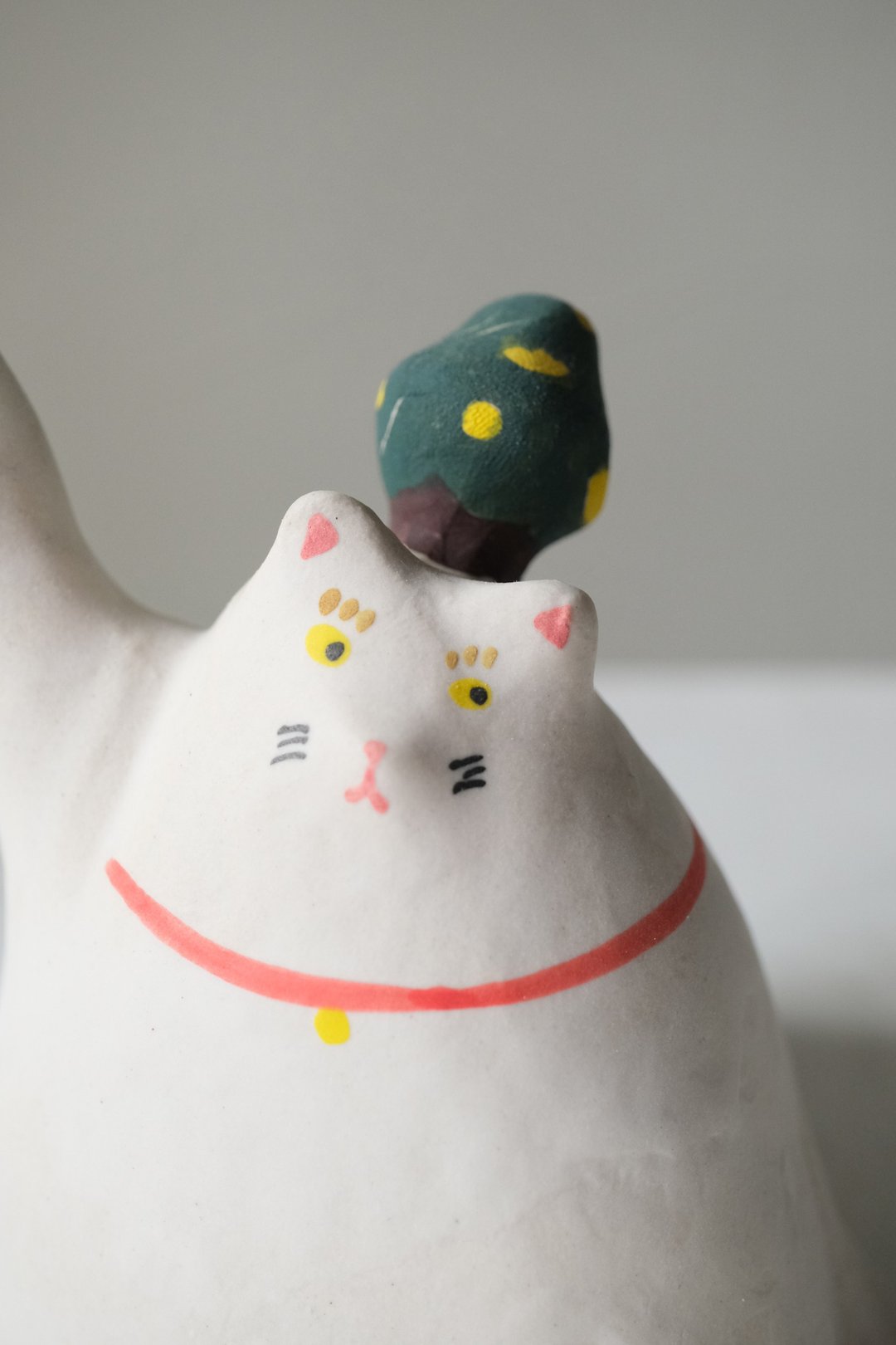 摇钱树招财猫 - 花瓶/陶器 - 其他材质 绿色