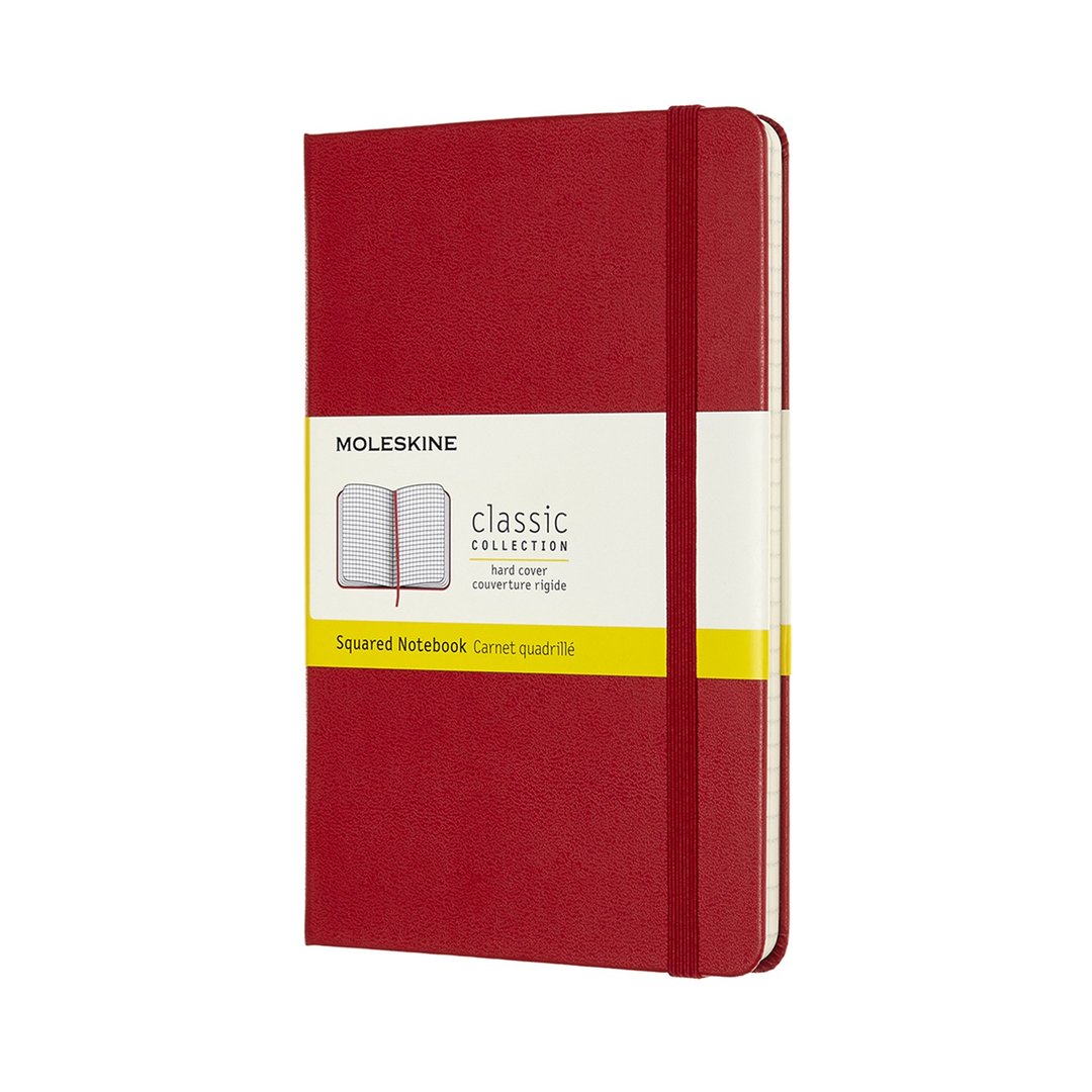 _勿上架_MOLESKINE 经典红色硬壳笔记本 M 型 方格 - 烫金服务 - 笔记本/手帐 - 纸 红色