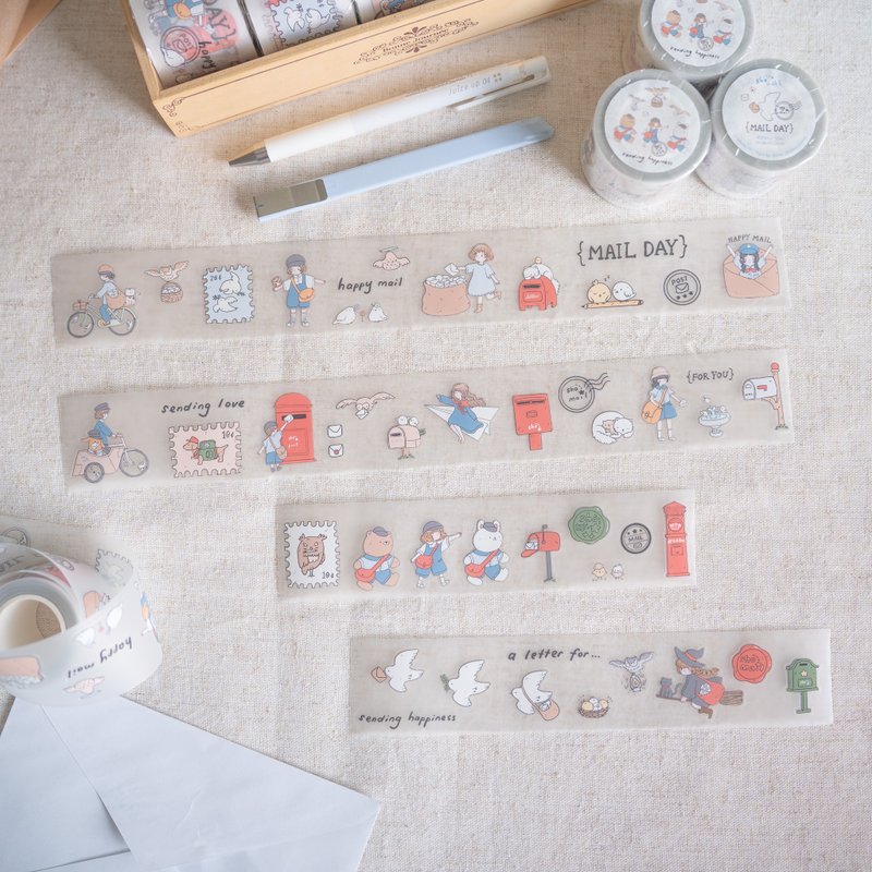 Mail Day 附吻切功能的 PET 胶带 - 纸胶带 - 其他材质 