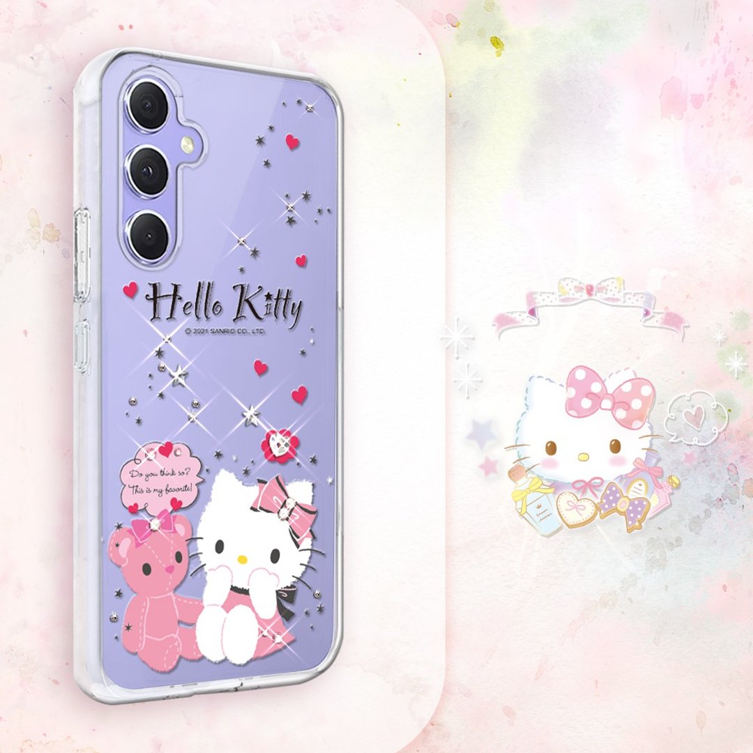 Samsung Galaxy A55/A54/A53/A35 轻薄军规防摔水晶壳-凯蒂熊麻吉 - 手机壳/手机套 - 其他材质 多色
