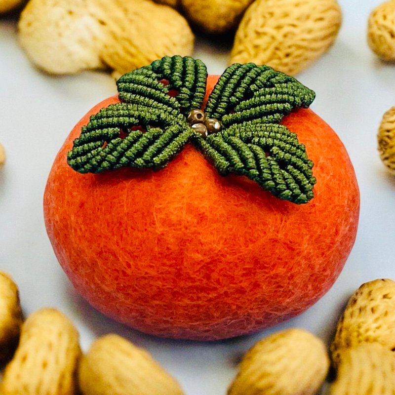 好事(柿)发生 毛毡小柿子 摆饰 - 摆饰 - 羊毛 