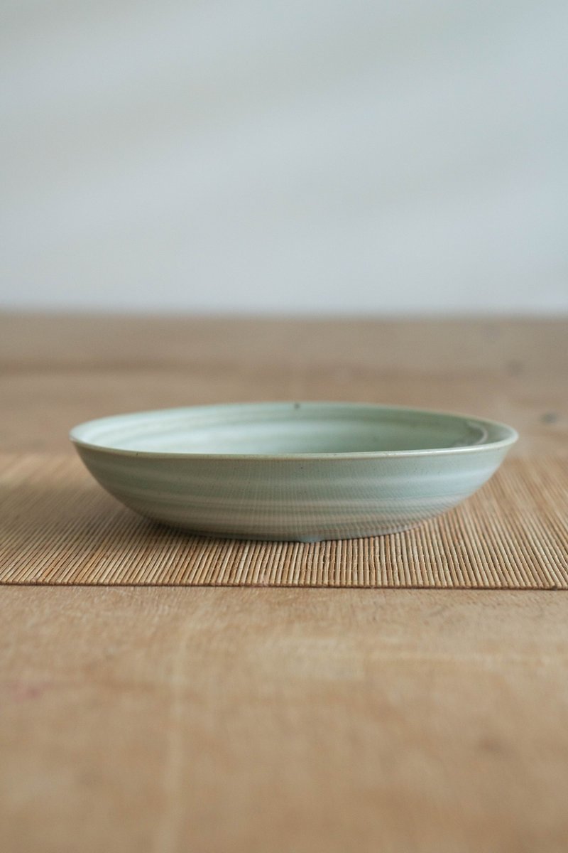 青瓷岩石纹盘子 - 盘子/餐盘/盘架 - 瓷 咖啡色