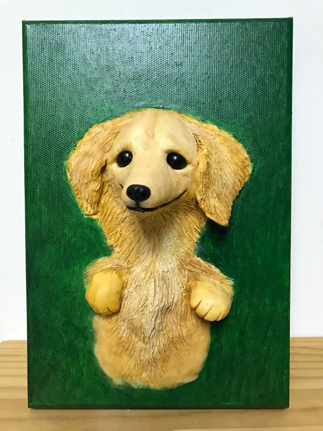 斑马与狗独创宠物立体肖像画 50x60cm 单只 公仔订做 猫公仔 狗公仔 定制化 定制画 - 订制画像 - 纸 
