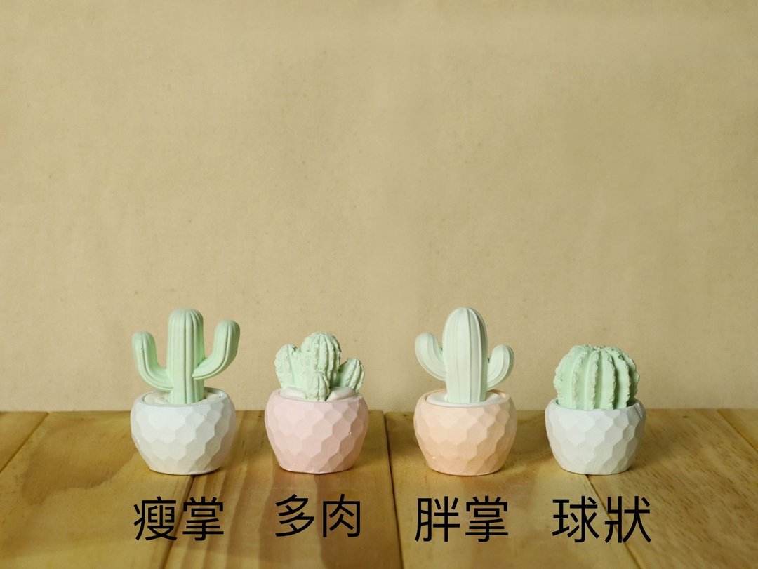 MIHER 仙人掌盆栽扩香石 - 香薰/精油/线香 - 其他材质 