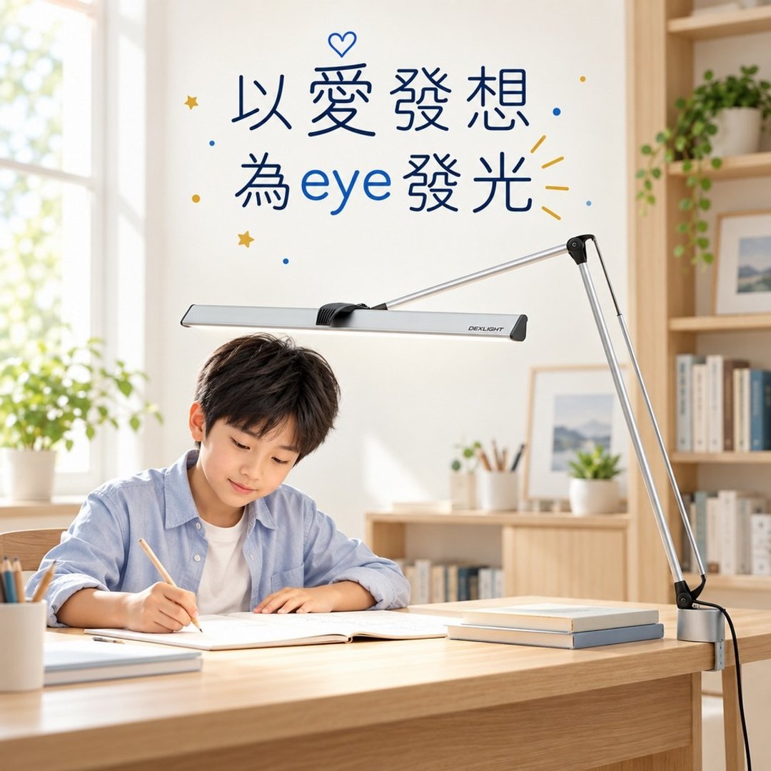 CHECK LED 双臂护眼夹灯 - 三段调光 - 间接照明 - 夹式无座 - 灯具/灯饰 - 其他金属 银色