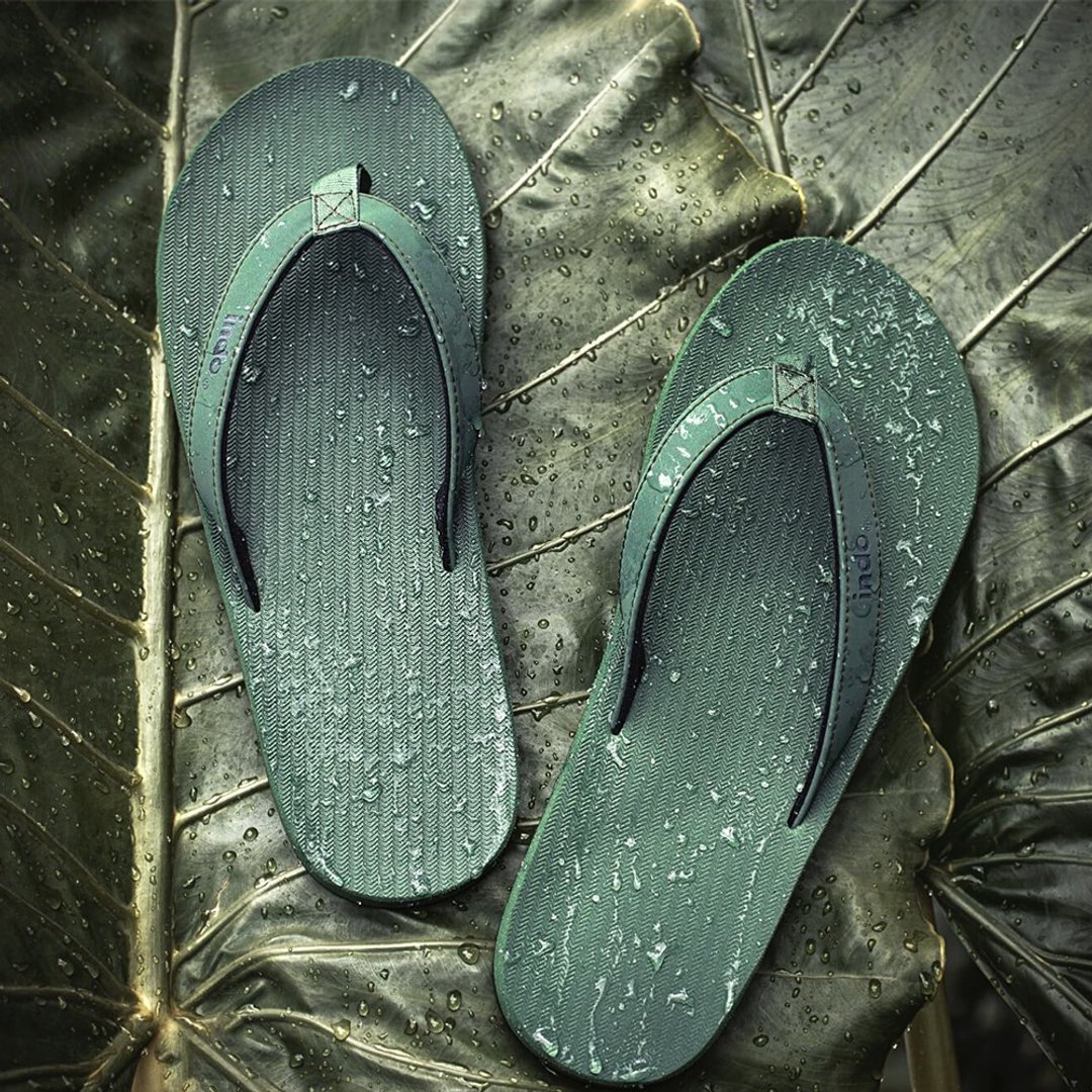 indosole 环保拖鞋 经典款 森林绿 男 - 拖鞋 - 环保材料 绿色