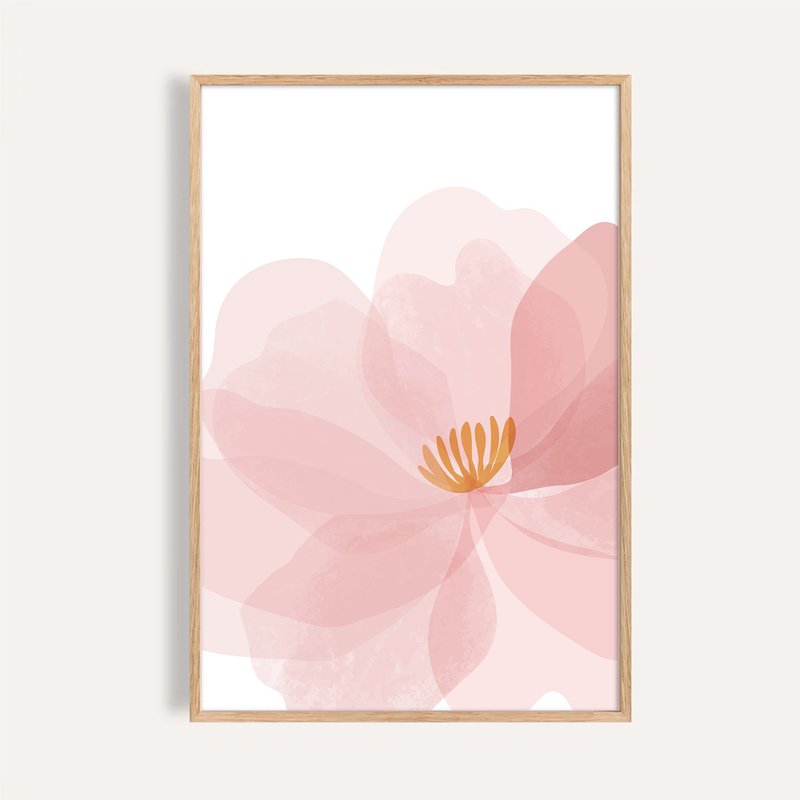 柔瓣时光 Petals of Light / 现代花卉极简挂画 画芯 海报 - 海报/装饰画/版画 - 纸 